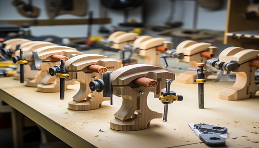 wooden clamps for power tools